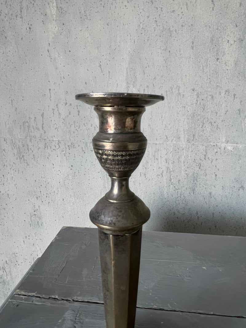 Pair of brass candlesticks