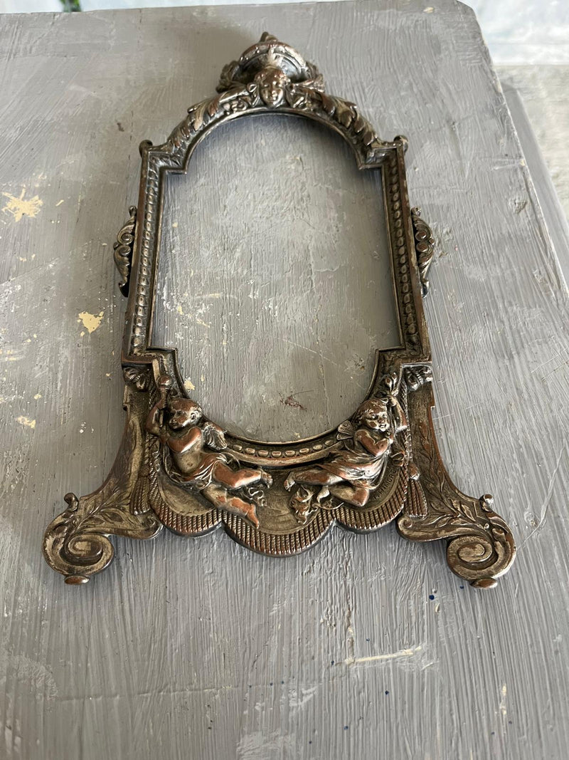 19th Century silver plate frame by T Hingre