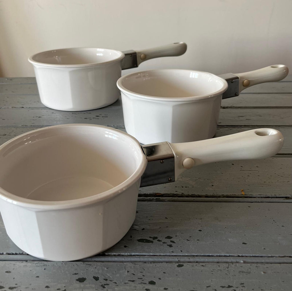 Arcoflam set of three cooking pots