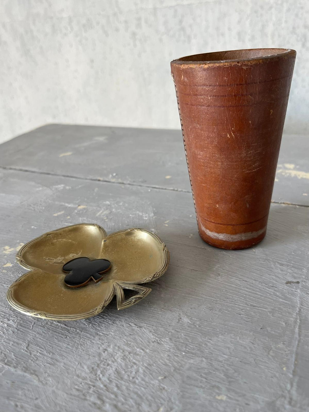 Small silver plate ashtray