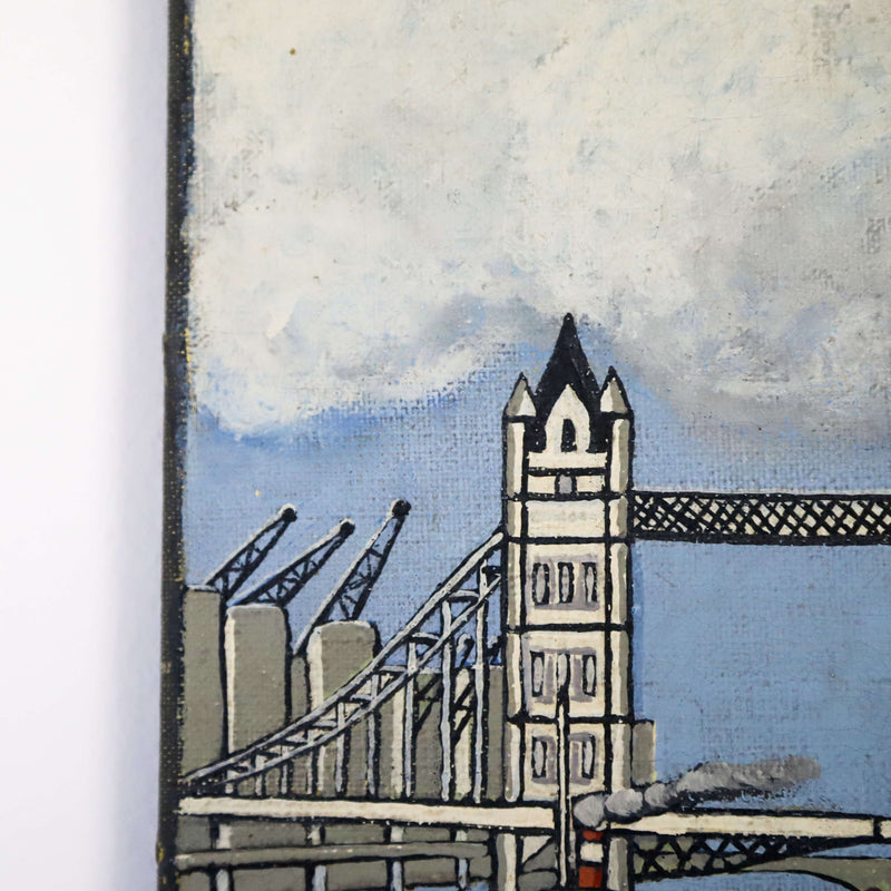 Oil on canvas of tower bridge