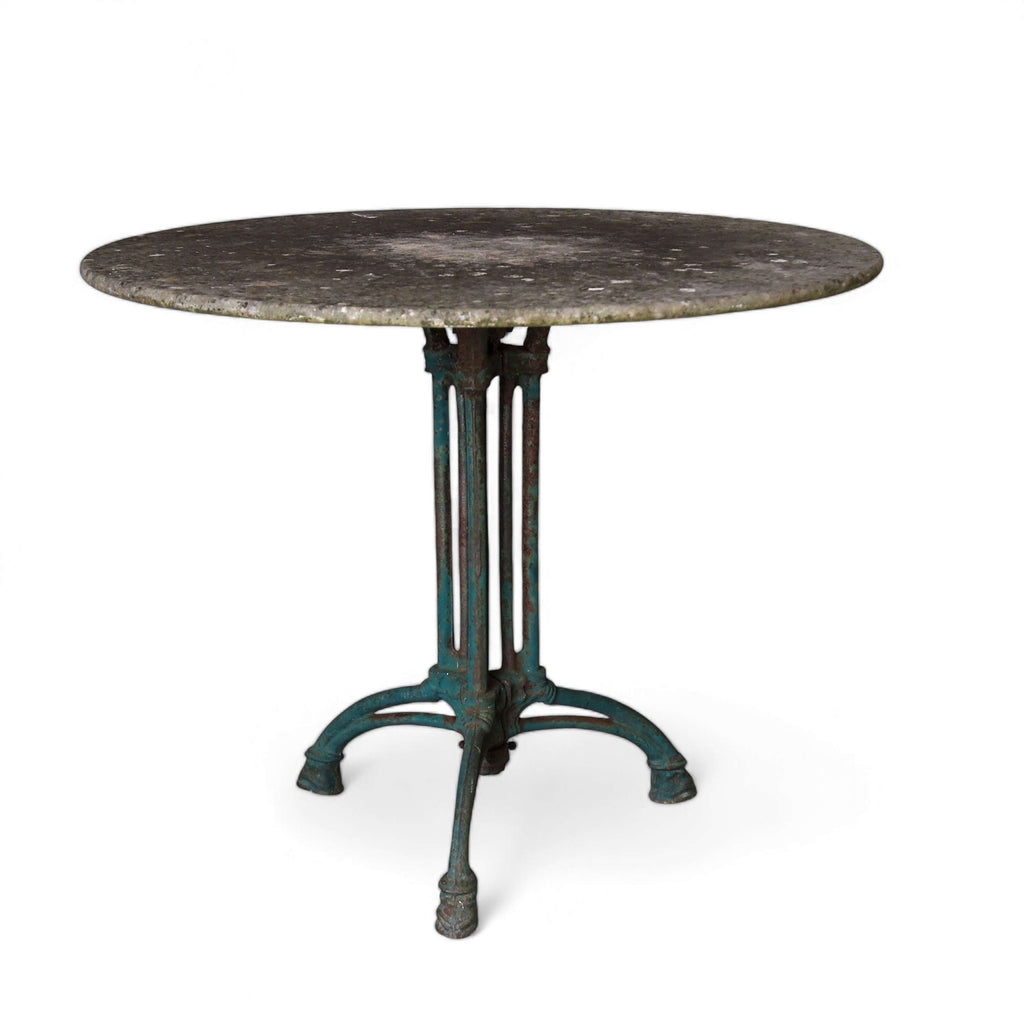 French marble top cafe table