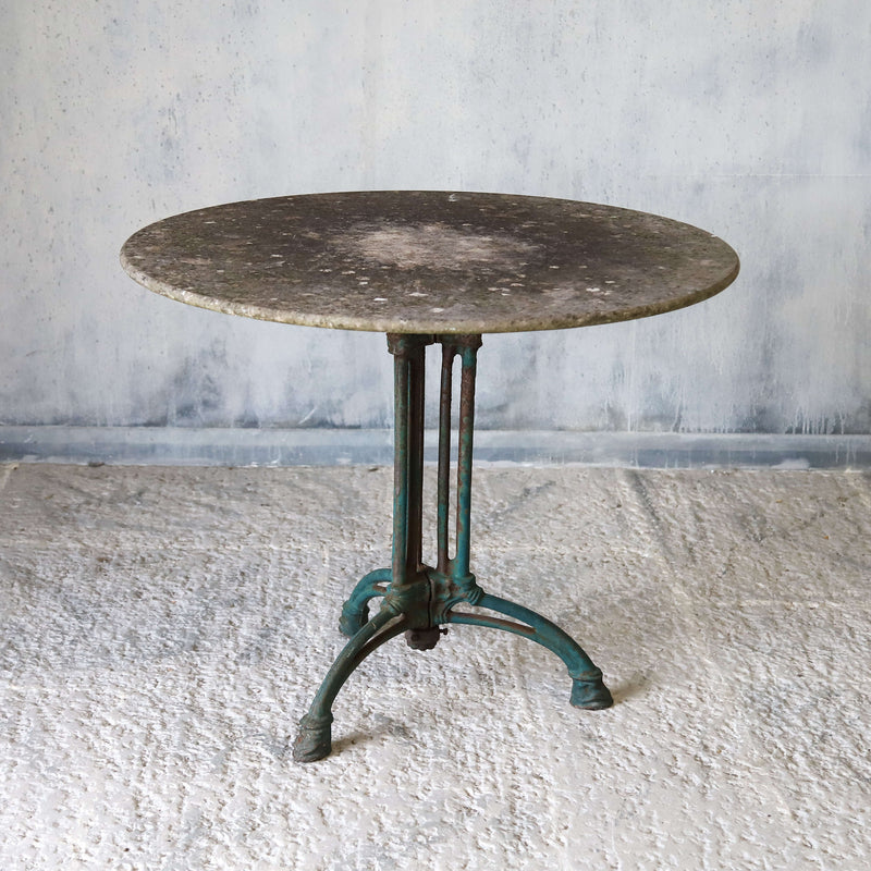 French marble top cafe table