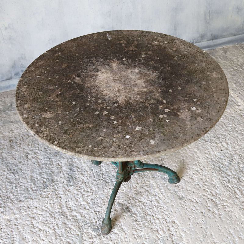 French marble top cafe table