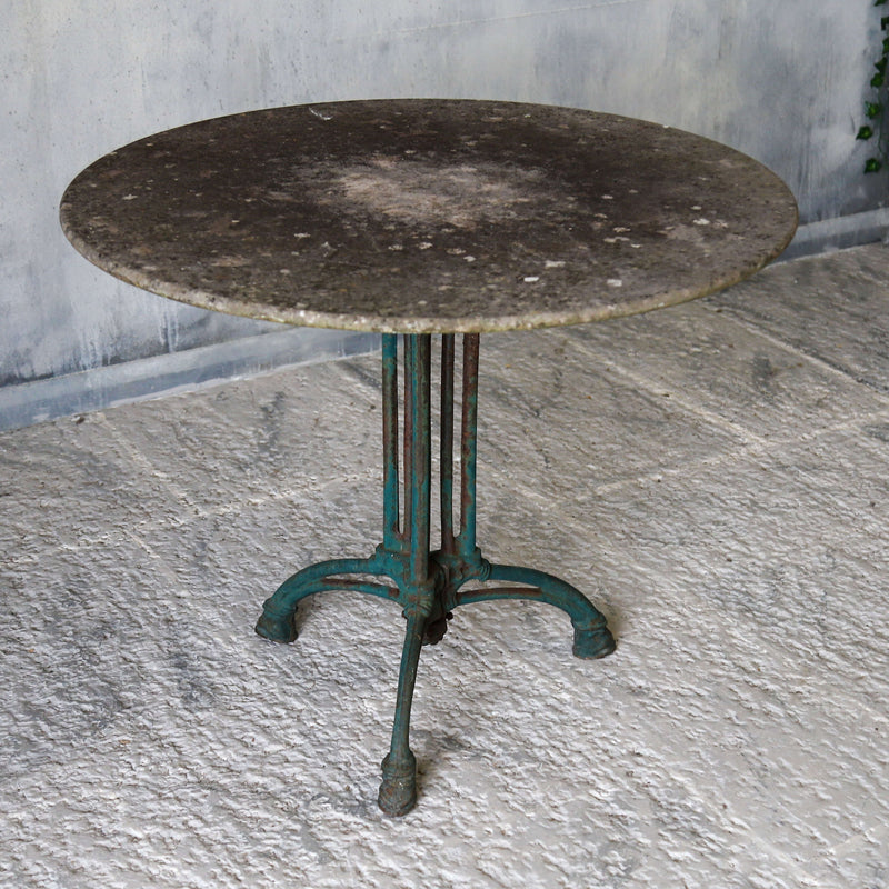 French marble top cafe table