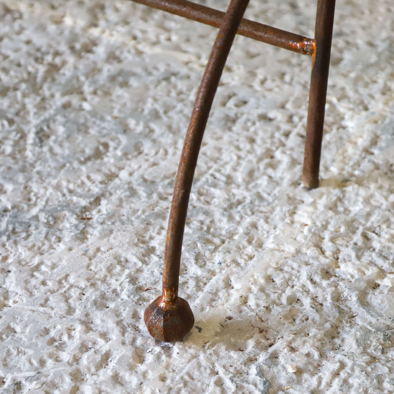 Pair of bespoke hand forged iron console tables