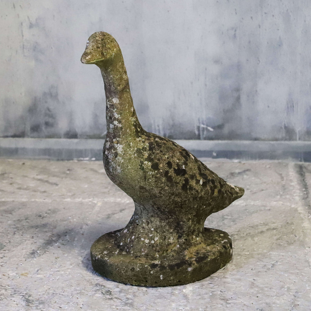 Vintage c 1940s Reconstituted Stone English Goose