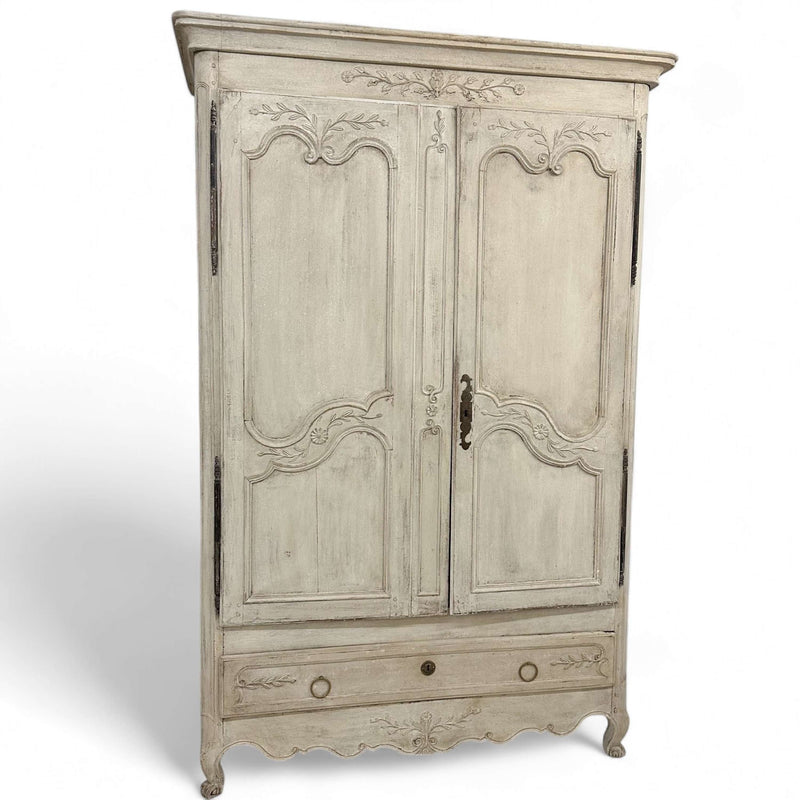 19th century painted drop front bureau