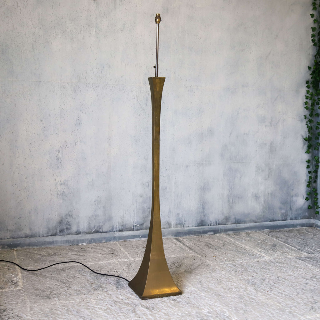 Grande Scale Stewart Ross James Style Sculptural Bronze Floor Lamp