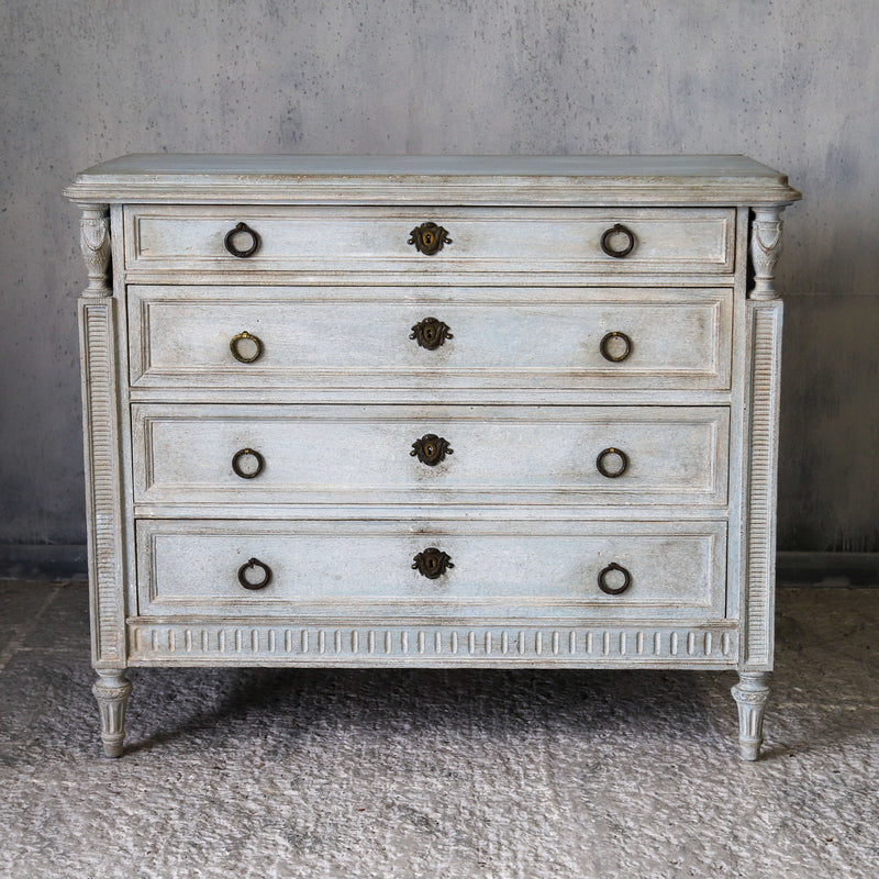 19th century painted drop front bureau