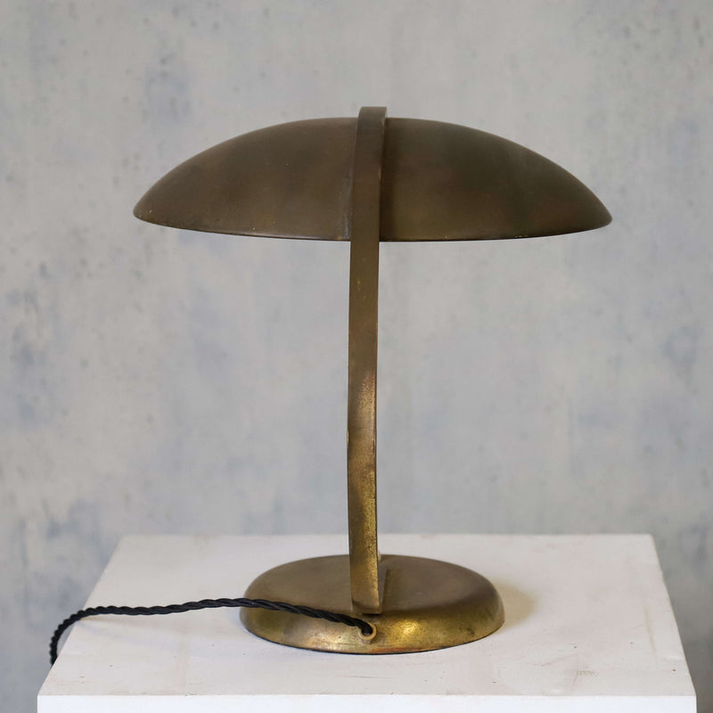 Large Original Bauhaus Brass Desk Lamp by Hillebrand c 1930