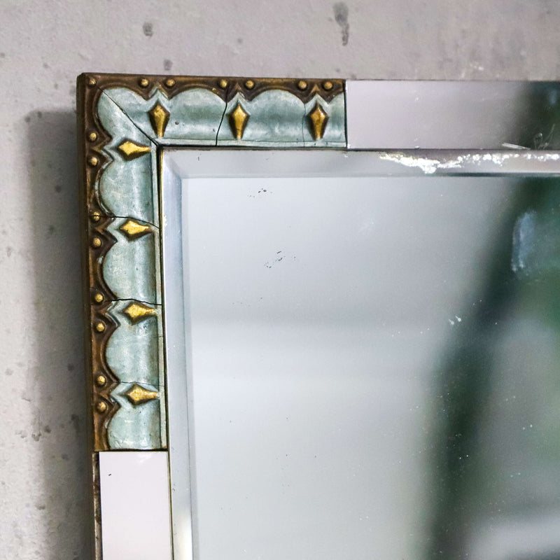 French art deco bevelled mirror