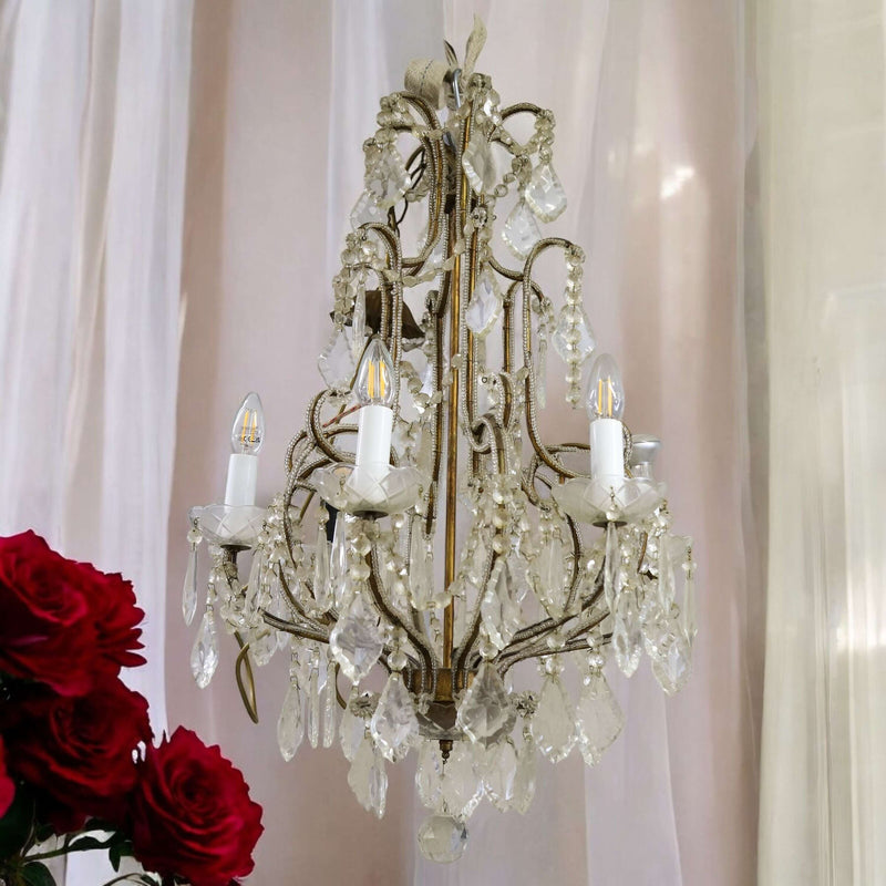 Grand scale English 20th century chandelier