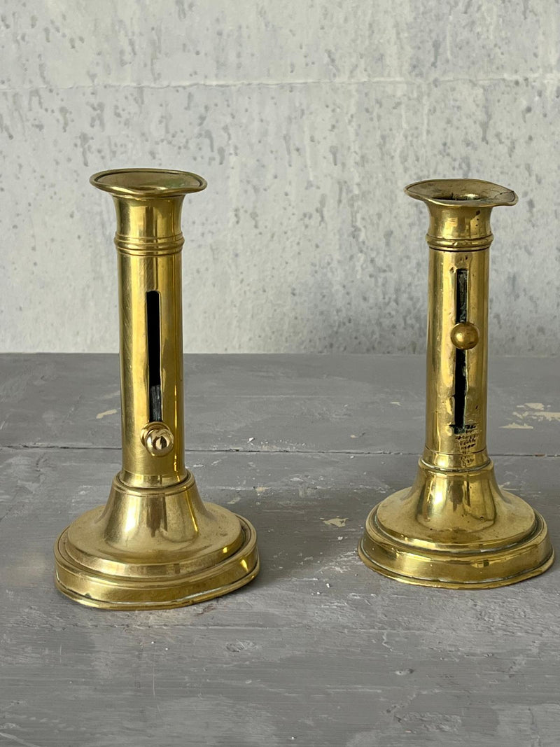 Pair of short candlesticks