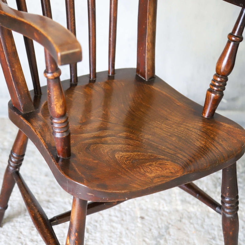 Pair of 19th century Oak farmhouse arm chairs