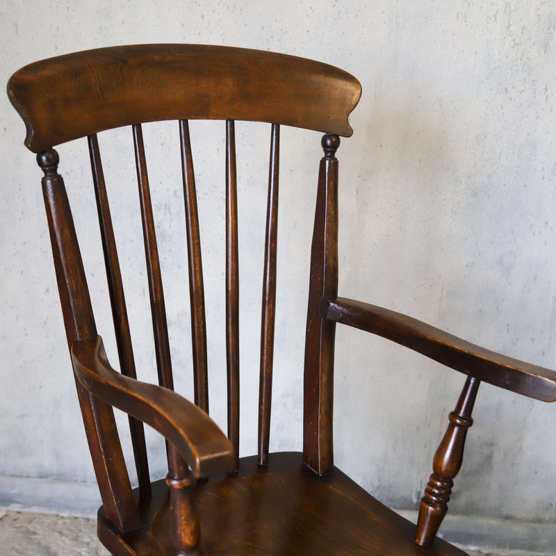 Pair of 19th century Oak farmhouse arm chairs