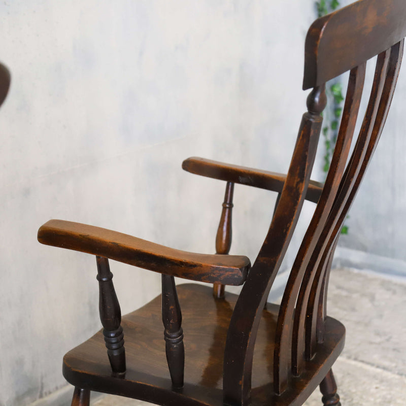 Pair of 19th century Oak farmhouse arm chairs